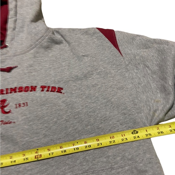 Vintage Alabama Crimson Tide Hoodie Sweatshirt Size XL Embroidered 90s Y2K NCAA - Picture 9 of 10